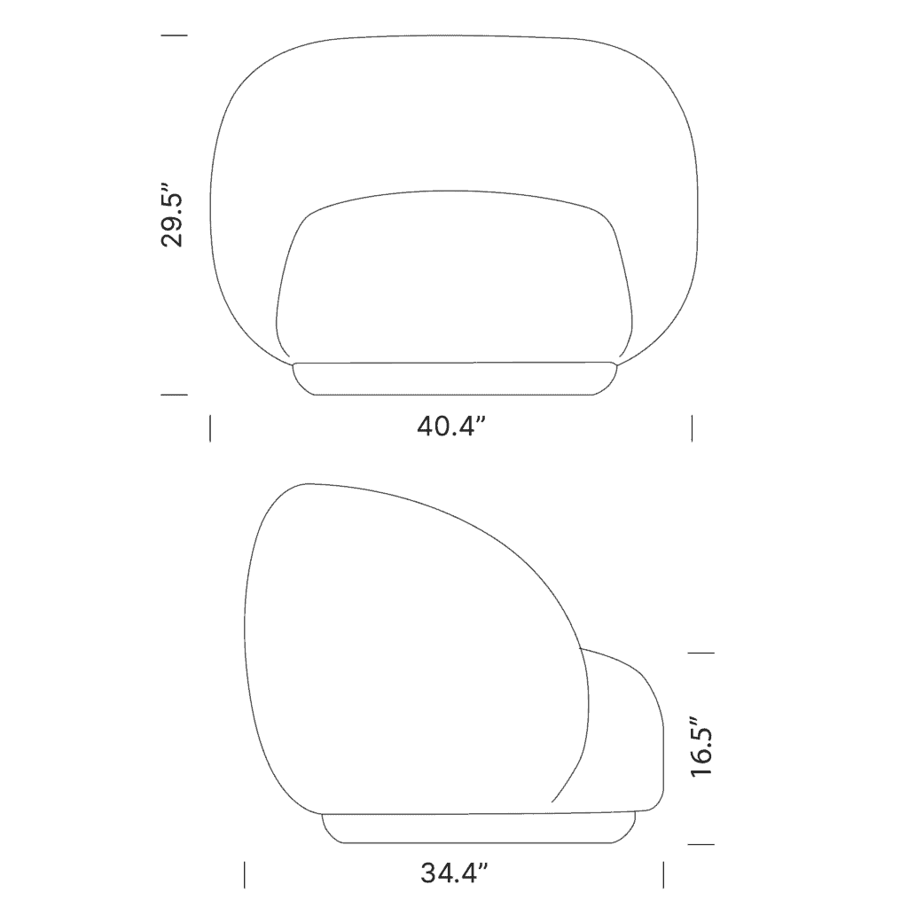 Dimensions Julep Chair Mobile - Julep Armchair