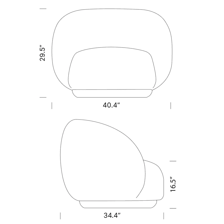 Dimensions Julep Chair Mobile - Julep Armchair