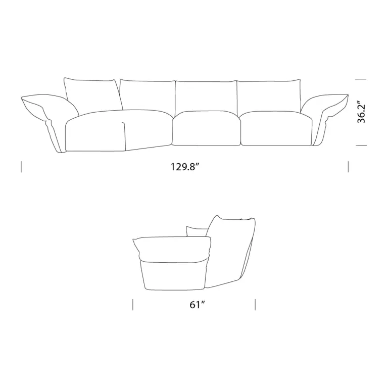 Francesco Binfare Standard Sofa Replica Dimensions Mobile - standard sofa