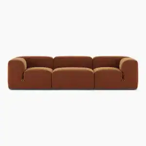 Le Mura Sofa Replica Rust Chenille 1