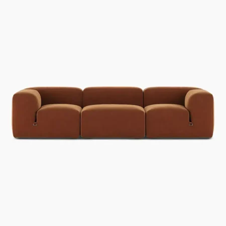 Le Mura Sofa Replica Rust Chenille 1