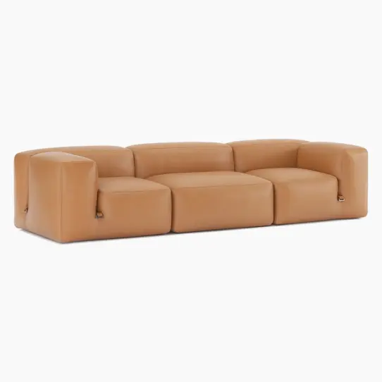 Le Mura Sofa Replica Tan Leather 2 - Le Mura Sofa