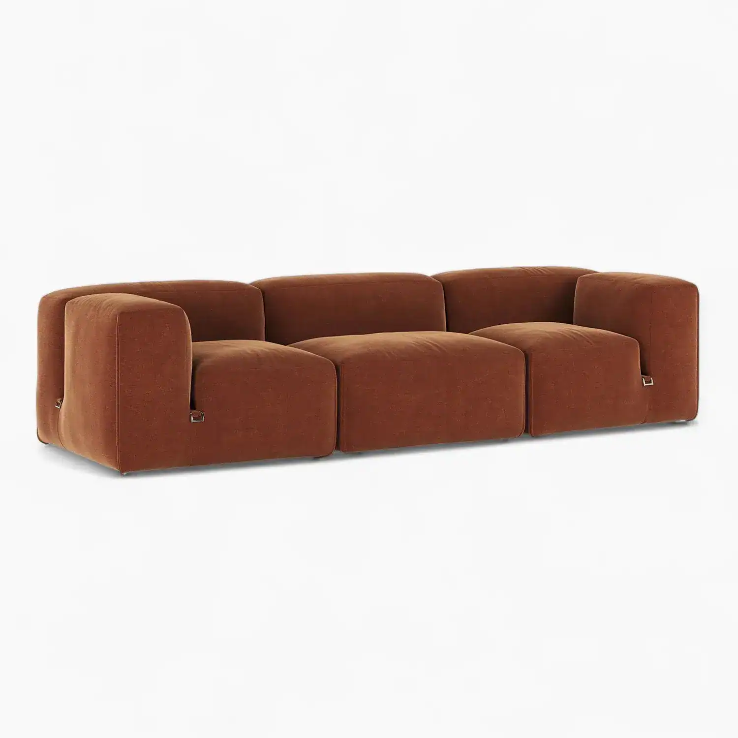 Le Mura Sofa Three Rust Chenille 2 Le Mura Sofa Three Rust Chenille 2 - Le Mura Sofa