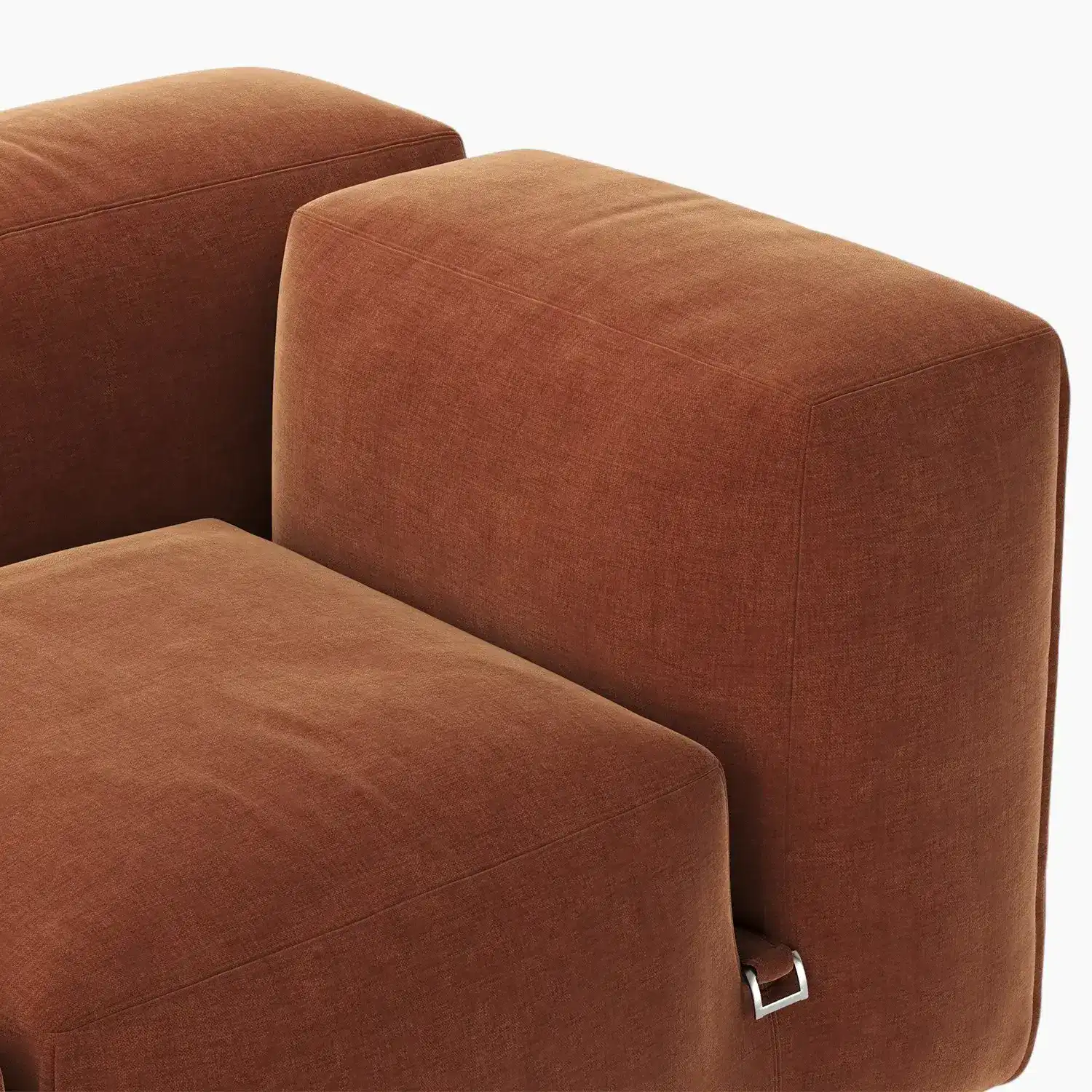 Le Mura Sofa Three Rust Chenille 6 Le Mura Sofa Three Rust Chenille 6 - Le Mura Sofa