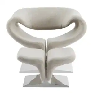 Ribbon Chair Ottoman Replica 2 - ribbon chair, ottoman