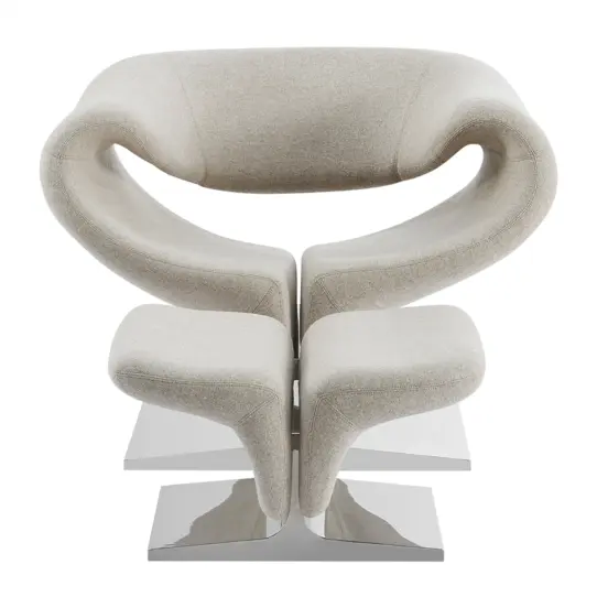 Ribbon Chair Ottoman Replica 2