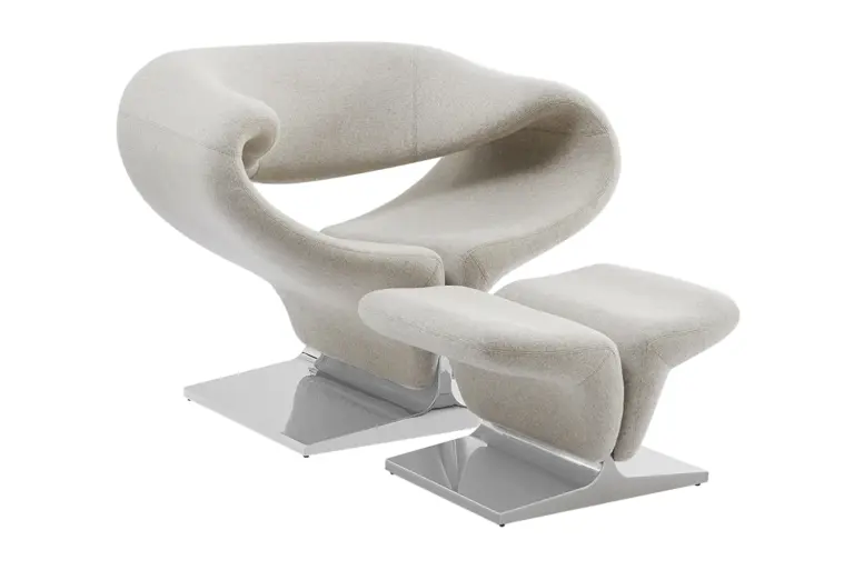 Ribbon Chair Ottoman Replica Features 1