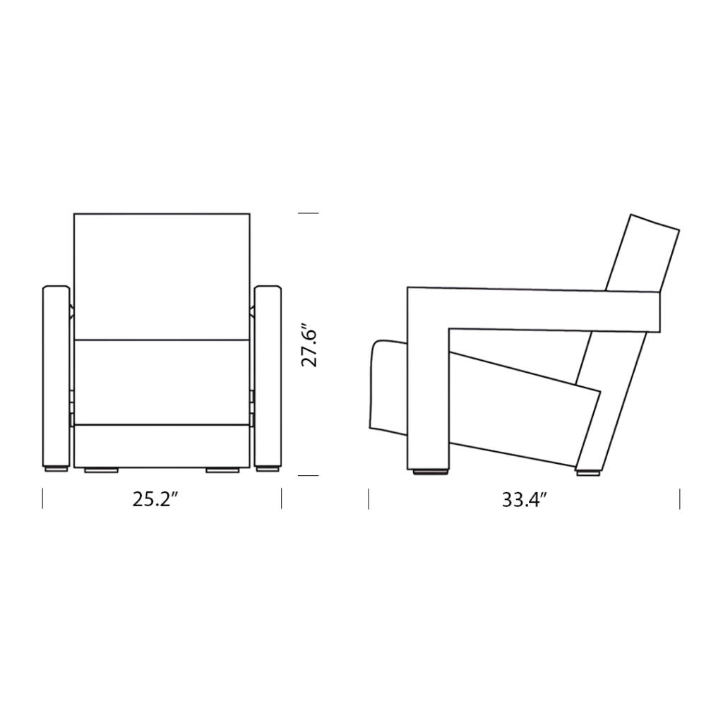 Utrecht Sofa 1 Seater Replica Dimensions Mobile