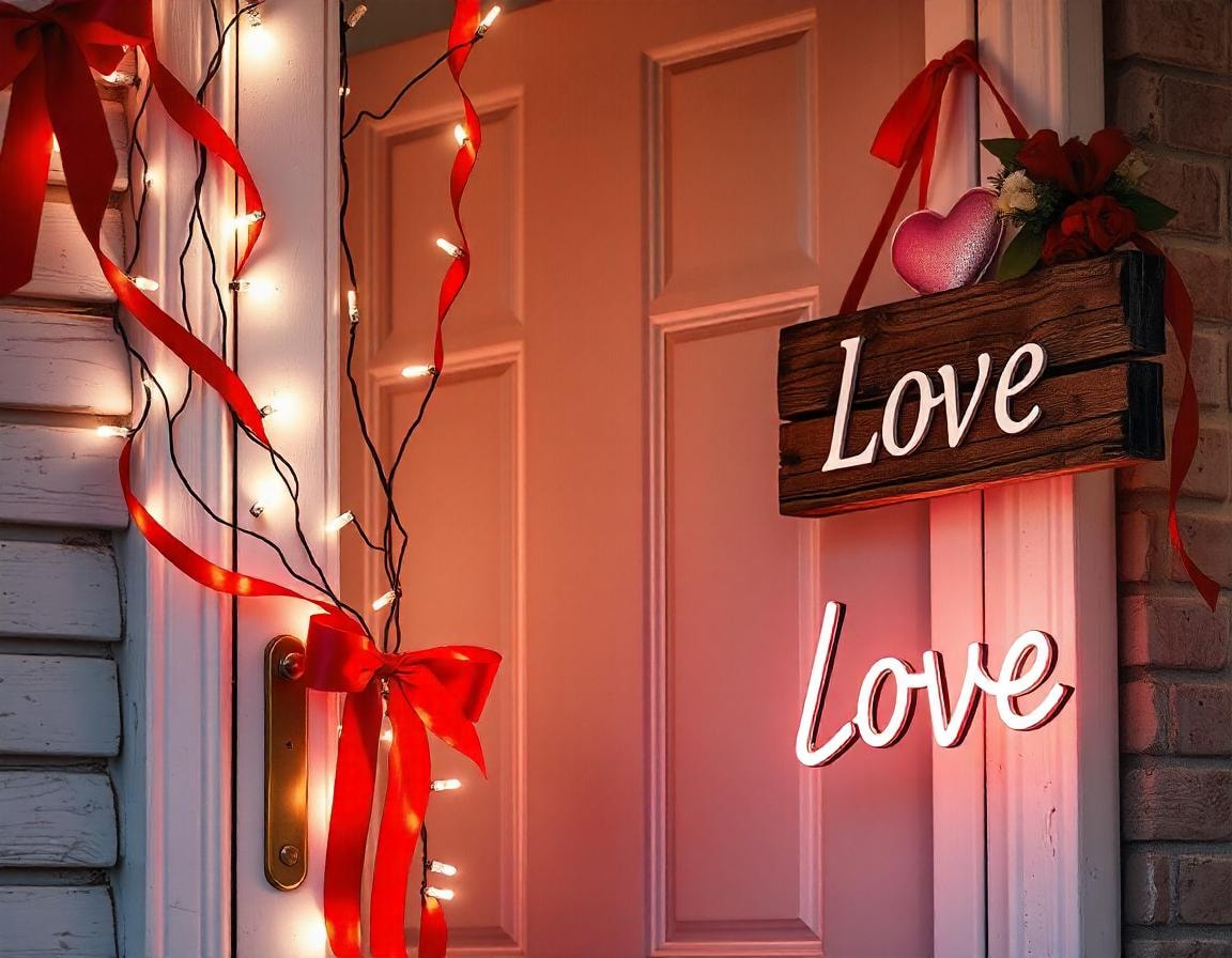 valentine's day front door decorations