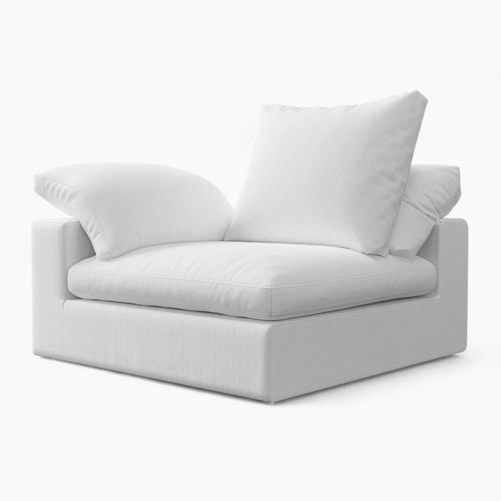 Cloud Sofa 3 Seaters White 8 - Cloud Couch Armrest