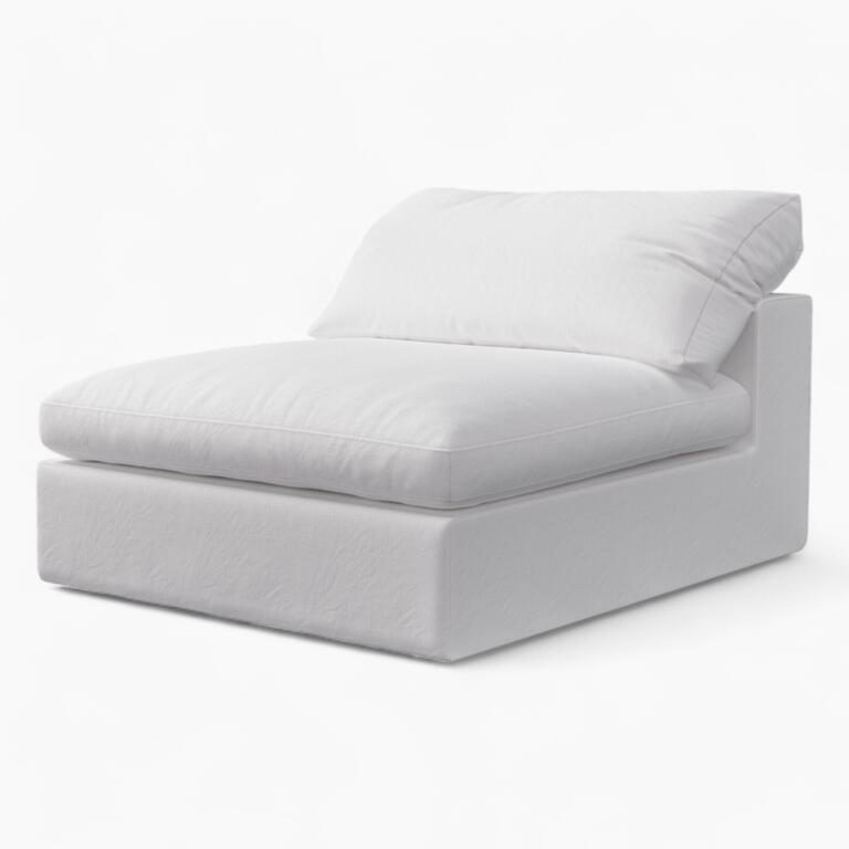Cloude Sofa Armless White 4 Scaled 1