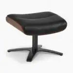 Elvin Leather Recliner and Ottoman Replica Black 6 Elvin Leather Recliner and Ottoman Replica Black 6