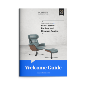 Elvin Leather Recliner and Ottoman Replica User Manual