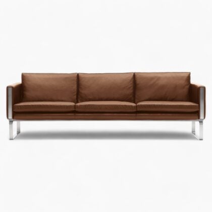 Hans Wegner CH103 Sofa Replica Brown 1 scaled 1 - ch103 sofa
