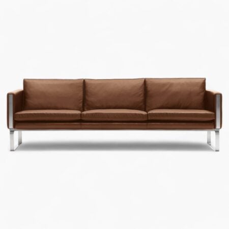 Hans Wegner CH103 Sofa Replica Brown 1 scaled 1 - ch103 sofa