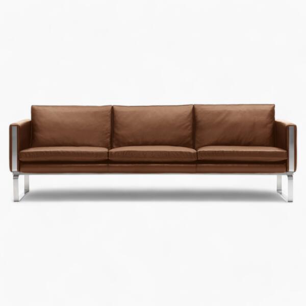 Hans Wegner Ch103 Sofa Replica Brown 1 Scaled 1