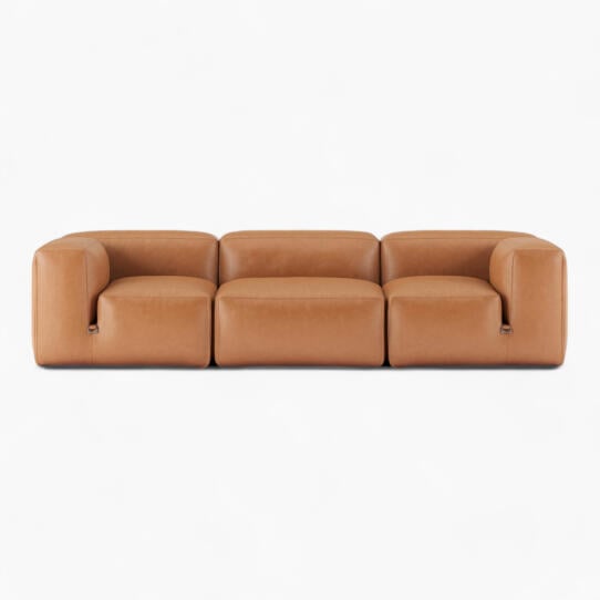 Le Mura Sofa Tan Leather 3