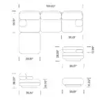 Lowell Modular Sofa Replica-Mobile Dimensions Lowell Modular Sofa Replica Mobile Dimensions