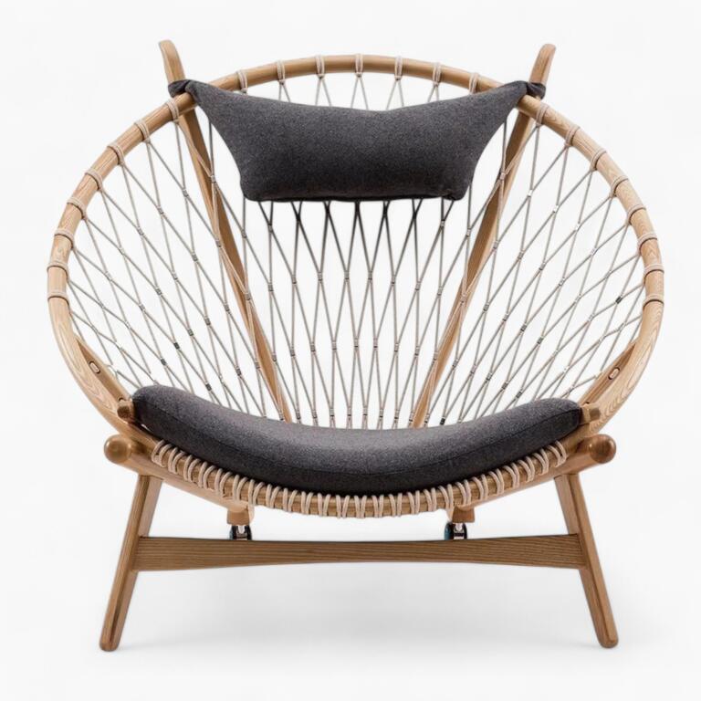 PP130 Circle Chair Replica By Hans J. Wegner Greay ashwood scaled - PP130 Circle Chair Replica,  Hans J. Wegner