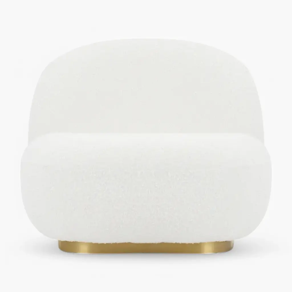 Pacha Lounge Chair White Boucle 3 scaled - Pacha Lounge Chair Replica,  Lounge Chair