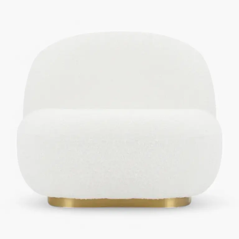 Pacha Lounge Chair White Boucle 3 scaled - Pacha Lounge Chair Replica,  Lounge Chair