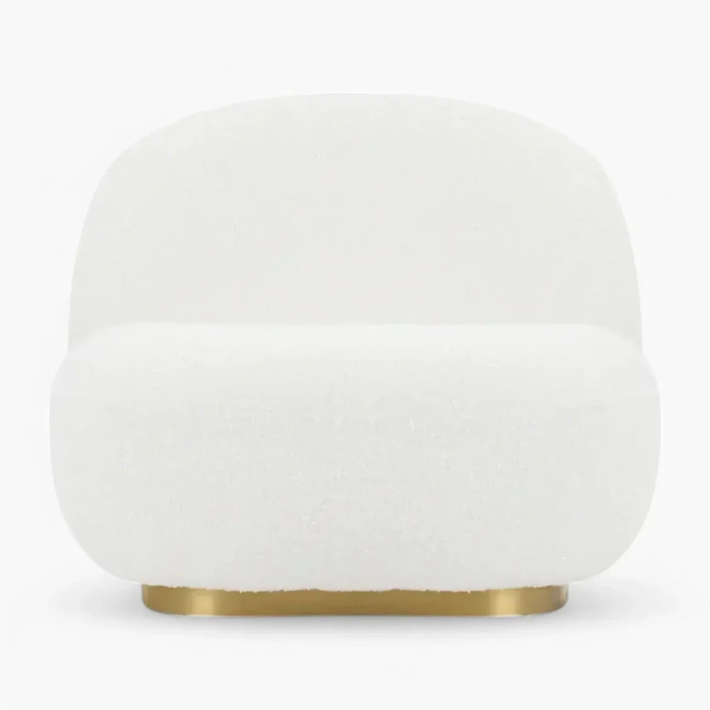 Pacha Lounge Chair White Boucle 3 scaled - Pacha Lounge Chair Replica, Lounge Chair