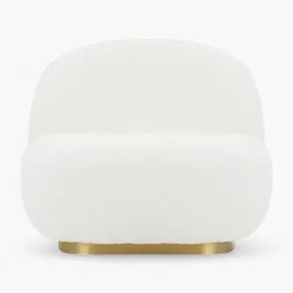 Pacha Lounge Chair White Boucle 3 scaled - Pacha Lounge Chair Replica, Lounge Chair