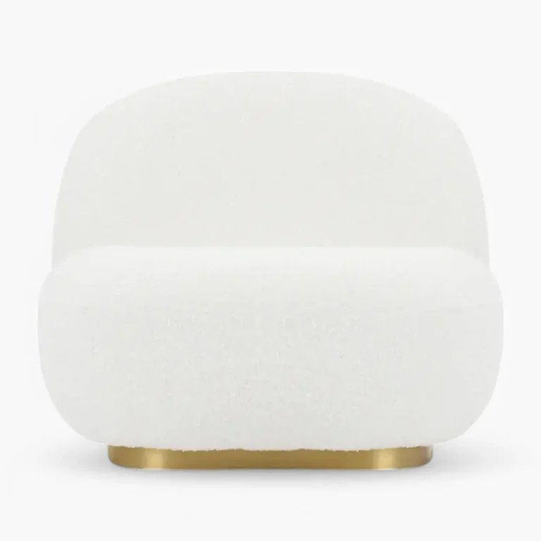 Pacha Lounge Chair White Boucle 3 scaled - Pacha Lounge Chair Replica, Lounge Chair