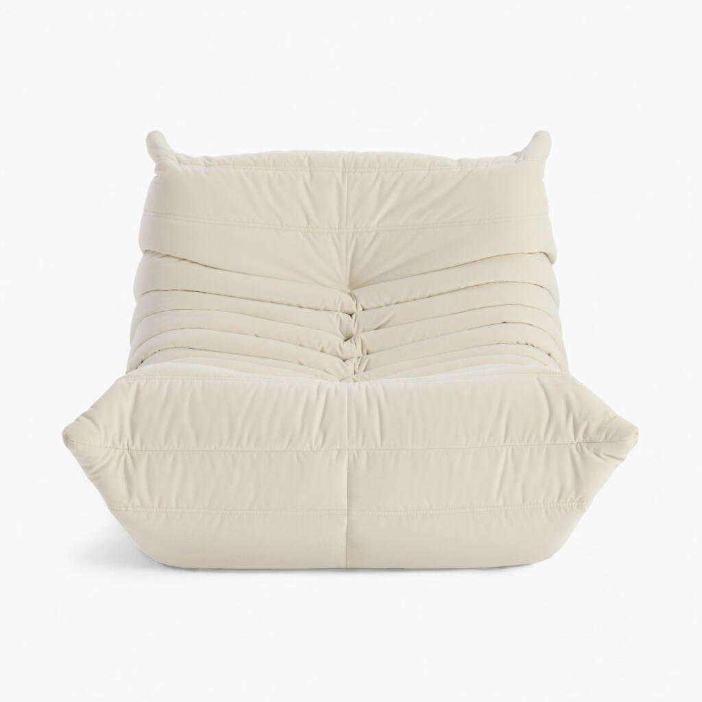 Togo Chair Suede Beige 3 scaled 1 - Sohnne
