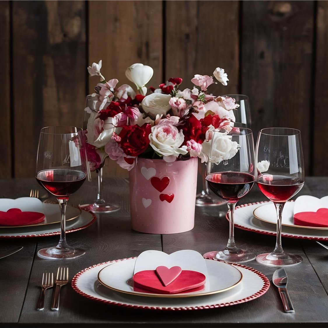 valentine's day dinner table decoration ideas