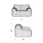 Cinna-Sandra-Lounge-Chair-Dimension-mobile Cinna Sandra Lounge Chair Dimension mobile - Sandra Lounge Chair, Sandra Lounge Chair Replica