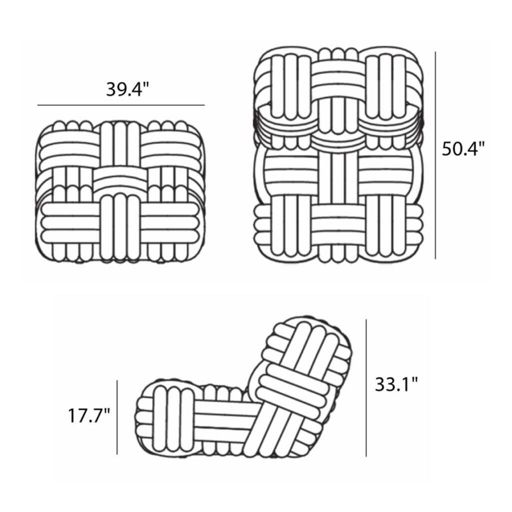 Knitty Lounge Chair Replica Dimension Mobile