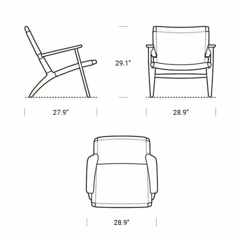 ch25-chair-dimension-mobile | Sohnne® ch25 chair dimension mobile - CH25 Lounge Chair Replica, lounge, unique