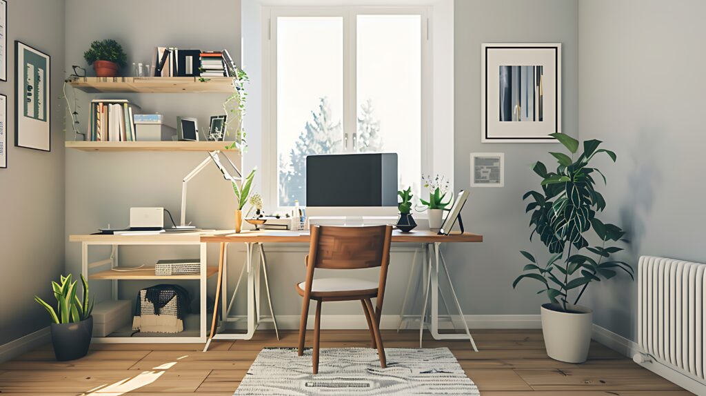 boho chic home office
