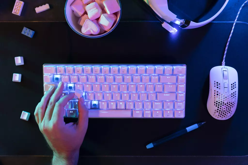 Top View Hand Holding Key