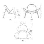 Dimensions CH07 Chair Mobile Dimensions CH07 Chair Mobile - CH07 Shell Chair, CH07 Shell Chair Replica