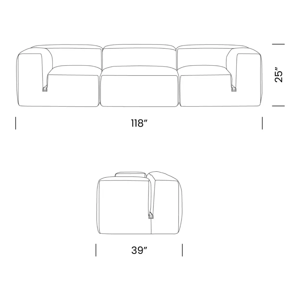 Le Mura Sofa Mobile Dimensions