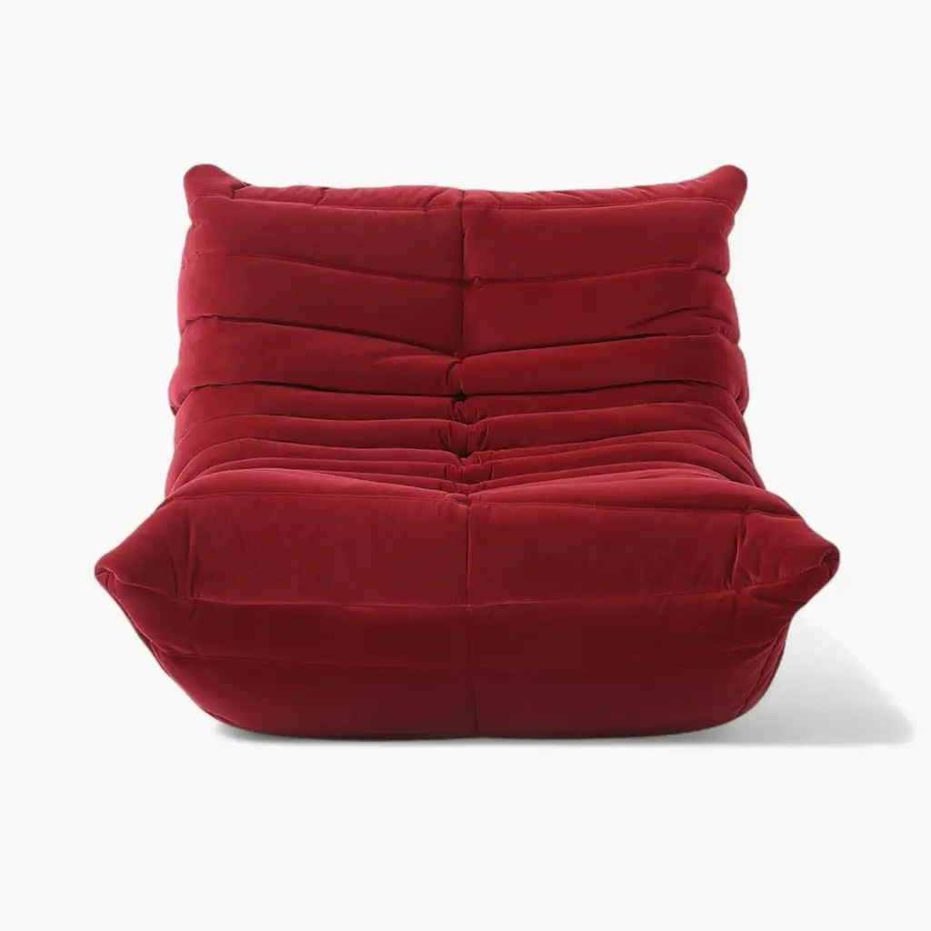 Togo Fireside Fabric Red Velvet 1