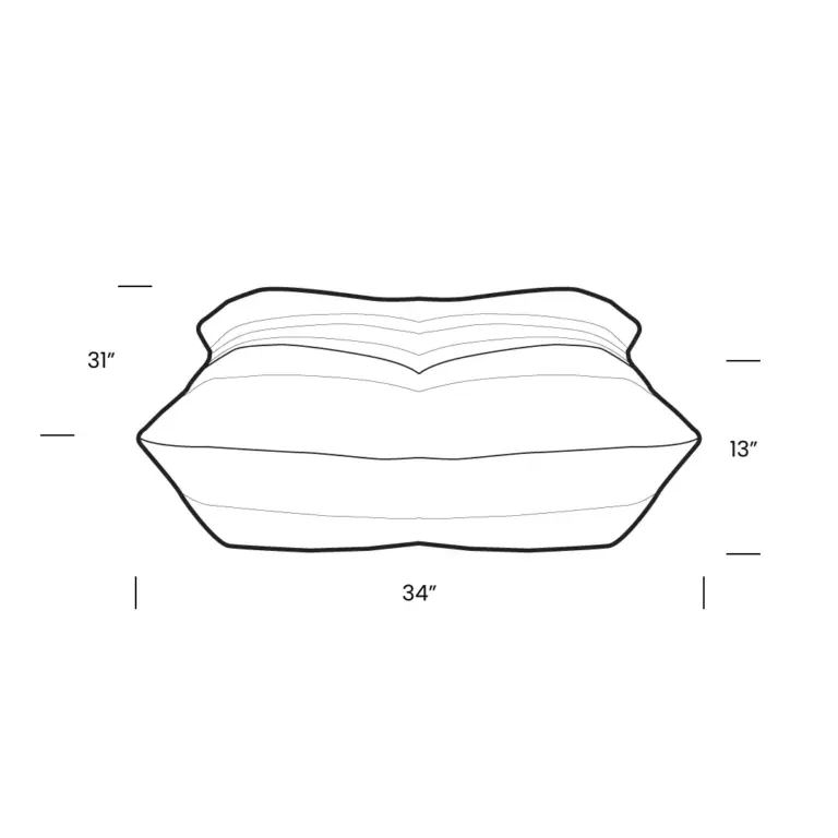 Togo Ottoman Mobile Dimensions | Sohnne® Togo Ottoman Mobile Dimensions - Togo Ottoman