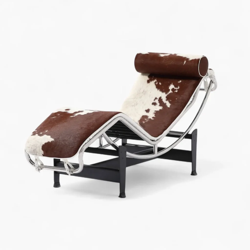 Brown and White Cowhide