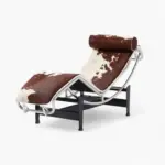 LC4 Lounge Chair Brown White Cowhide 1 - Sohnne