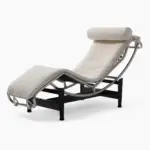 LC4 LoungeChair White Boucle 1 - Sohnne