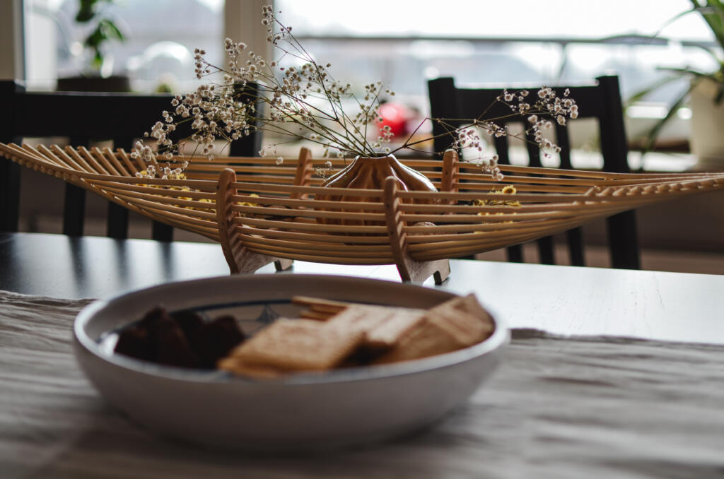 close up sweets served table