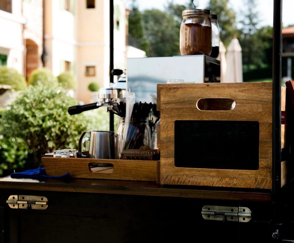 Mobile Coffee Cart for Modern Coffee Bar Ideas
