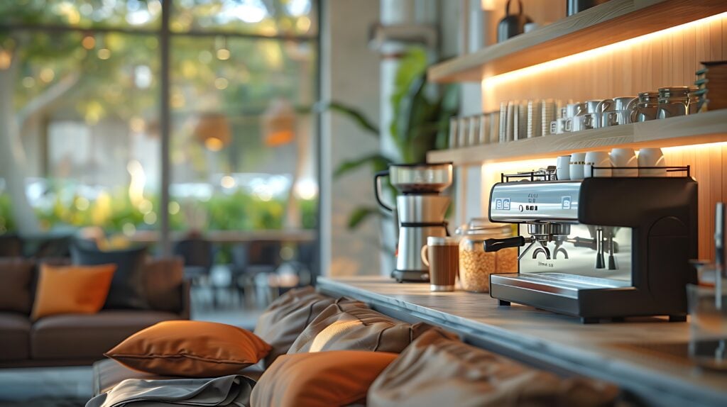 Stylish Coffee Cabinet for Modern Coffee Bar Ideas