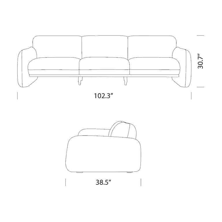 Brigitte Sofa Dimensions