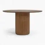Decelle Round Dining Table Walnut 1 Decelle Round Dining Table Walnut 1