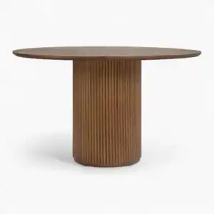 Decelle Round Dining Table Walnut 1