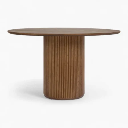 Decelle Round Dining Table Walnut 1