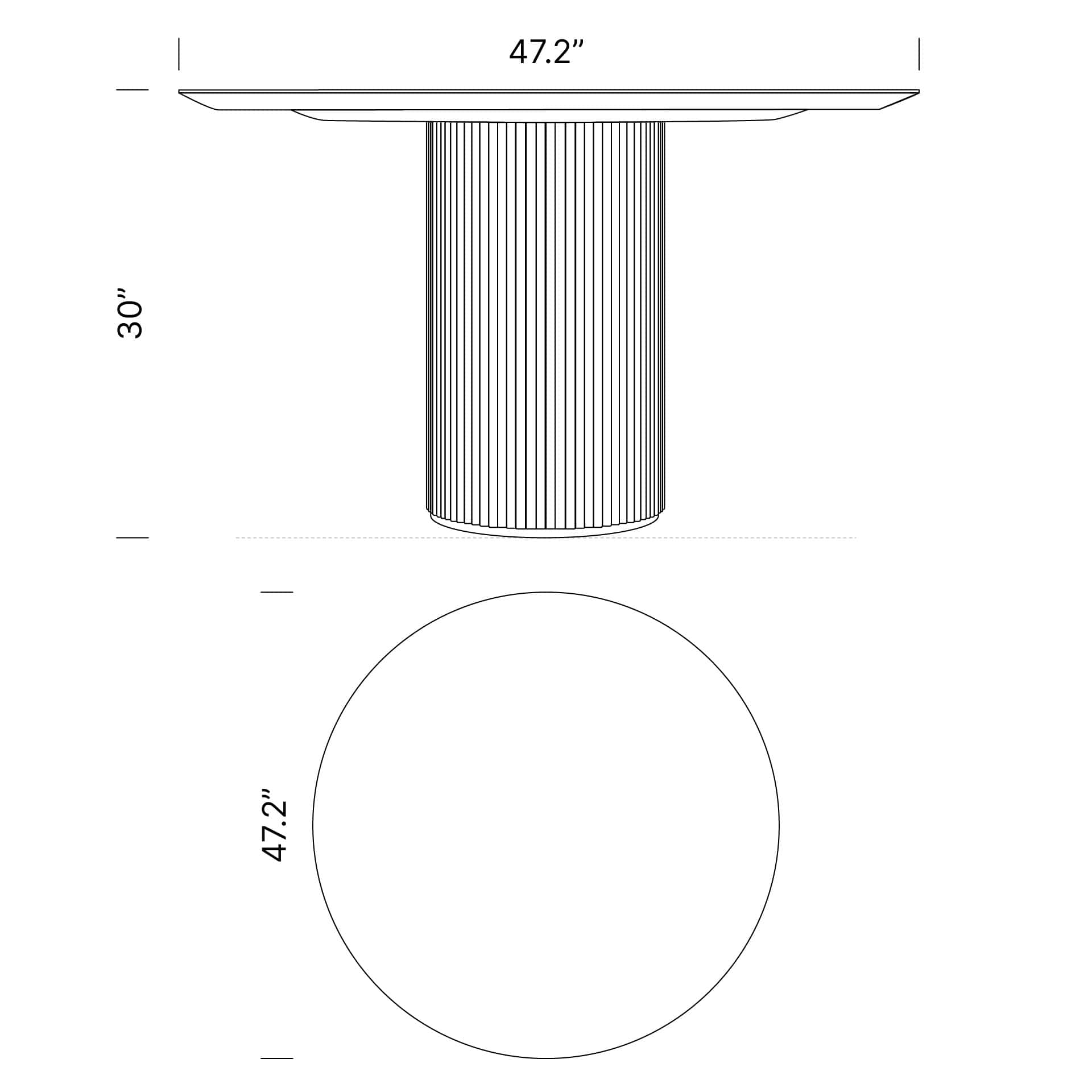 Dimensions Decelle Round Dining Table Mobile Dimensions Decelle Round Dining Table Mobile